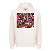 Pale Pink sunflower cowhide Premium Hoodie - Zillion Design Studio