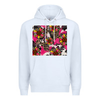 White sunflower cowhide Premium Hoodie - Zillion Design Studio