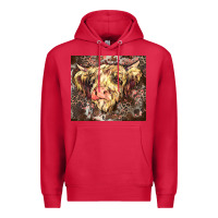 Cardinal leopard cow Premium Hoodie - Zillion Design Studio