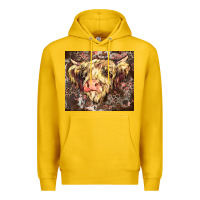 Lemon leopard cow Premium Hoodie - Zillion Design Studio