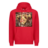 Red leopard cow Premium Hoodie - Zillion Design Studio