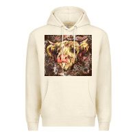 Sandshell leopard cow Premium Hoodie - Zillion Design Studio
