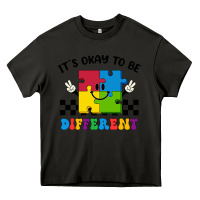Asphalt It's Okay To Be Different Heavy Core Tee - CowhideDigitalArt