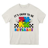 Cream It's Okay To Be Different Heavy Core Tee - CowhideDigitalArt