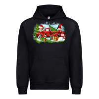 Black Christmas gnomes truck Urban Hoodie - Zillion Design Studio