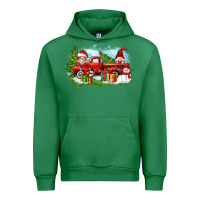 Emerald Christmas gnomes truck Urban Hoodie - Zillion Design Studio