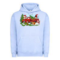 Pigment Grape Ice Christmas gnomes truck Urban Hoodie - Zillion Design Studio