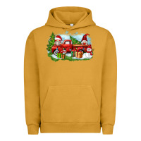 Pigment Peanut Butter Christmas gnomes truck Urban Hoodie - Zillion Design Studio