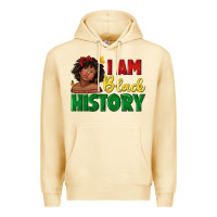Pina Colada i am black history with afro black girl Premium Hoodie - texasbilliewilder