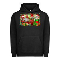 Pigment Black Christmas gnome coffee cups Urban Hoodie - Zillion Design Studio
