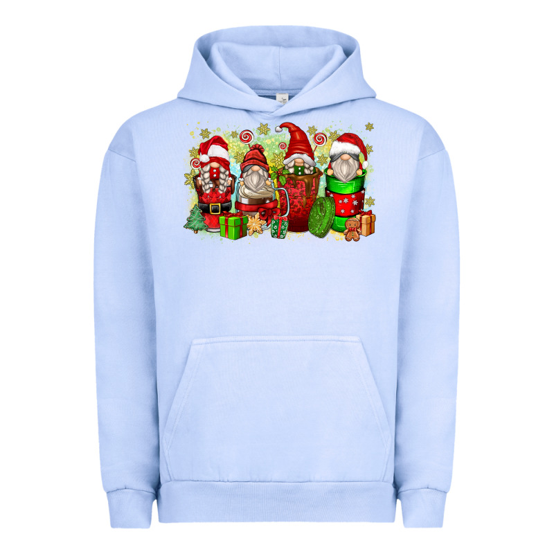 Christmas Gnome Coffee Cups Urban Hoodie by Zillion Design Studio | Teevron