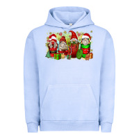 Pigment Grape Ice Christmas gnome coffee cups Urban Hoodie - Zillion Design Studio