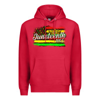 Cardinal juneteenth 1865 with crown flag Premium Hoodie - texasbilliewilder
