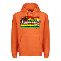 Carrot juneteenth 1865 with crown flag Premium Hoodie - texasbilliewilder