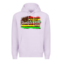 Lilac juneteenth 1865 with crown flag Premium Hoodie - texasbilliewilder