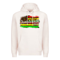 Pale Pink juneteenth 1865 with crown flag Premium Hoodie - texasbilliewilder