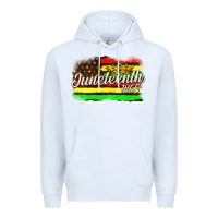 White juneteenth 1865 with crown flag Premium Hoodie - texasbilliewilder