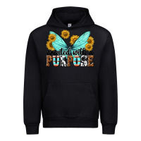 Black created with a purpose Urban Hoodie - texasbilliewilder