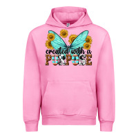 Fuchsia Pink created with a purpose Urban Hoodie - texasbilliewilder