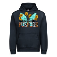 Navy created with a purpose Urban Hoodie - texasbilliewilder
