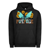 Pigment Black created with a purpose Urban Hoodie - texasbilliewilder
