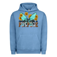 Pigment Pebble Blue created with a purpose Urban Hoodie - texasbilliewilder