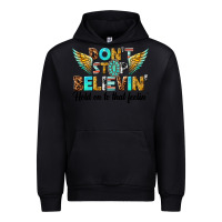 Black dont stop believing Urban Hoodie - texasbilliewilder