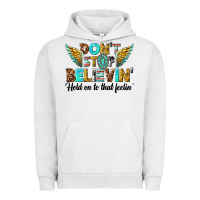 Pigment Lunar Rock dont stop believing Urban Hoodie - texasbilliewilder