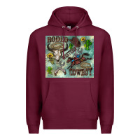 Burgundy country western Premium Hoodie - Zillion Design Studio