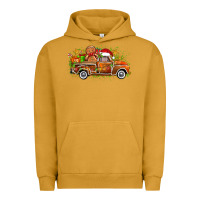 Pigment Peanut Butter christmas gingerbread truck Urban Hoodie - Zillion Design Studio