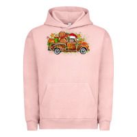Pigment Salmon christmas gingerbread truck Urban Hoodie - Zillion Design Studio