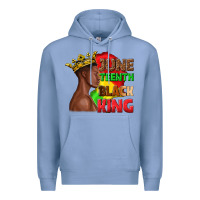 Colony Blue juneteenth black king Premium Hoodie - texasbilliewilder