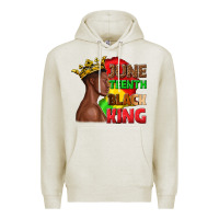 Oatmeal Heather juneteenth black king Premium Hoodie - texasbilliewilder