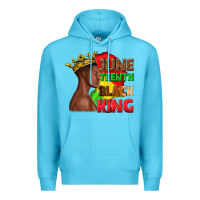 Ocean Blue juneteenth black king Premium Hoodie - texasbilliewilder