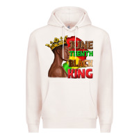 Pale Pink juneteenth black king Premium Hoodie - texasbilliewilder