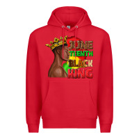 Red juneteenth black king Premium Hoodie - texasbilliewilder