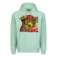 Seafoam juneteenth black king Premium Hoodie - texasbilliewilder