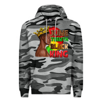 Slate Camo juneteenth black king Premium Hoodie - texasbilliewilder