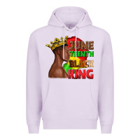 Lilac juneteenth black king Premium Hoodie - texasbilliewilder