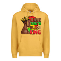 Mustard juneteenth black king Premium Hoodie - texasbilliewilder