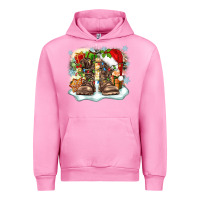 Fuchsia Pink army christmas Urban Hoodie - Zillion Design Studio