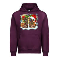 Mauve Wine army christmas Urban Hoodie - Zillion Design Studio