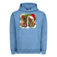 Pigment Pebble Blue army christmas Urban Hoodie - Zillion Design Studio