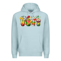 Blue Mist juneteenth coffee cups Premium Hoodie - texasbilliewilder