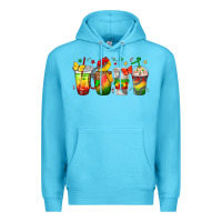 Ocean Blue juneteenth coffee cups Premium Hoodie - texasbilliewilder