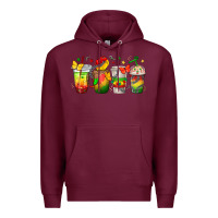 Burgundy juneteenth coffee cups Premium Hoodie - texasbilliewilder