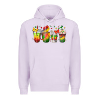 Lilac juneteenth coffee cups Premium Hoodie - texasbilliewilder