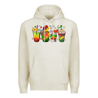 Oatmeal Heather juneteenth coffee cups Premium Hoodie - texasbilliewilder