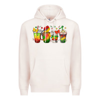Pale Pink juneteenth coffee cups Premium Hoodie - texasbilliewilder