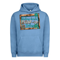 Pigment Pebble Blue feeling kinda idgafish today Urban Hoodie - texasbilliewilder